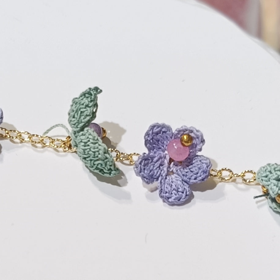 Micro-crochet Flower Bracelet