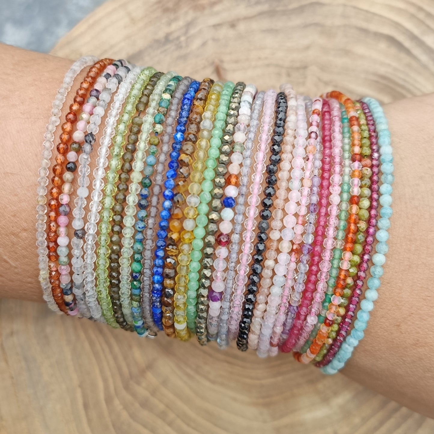 Dainty Bracelets with Natural Gemstones
