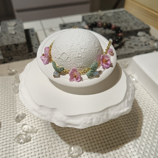 Micro-crochet Flower Bracelet